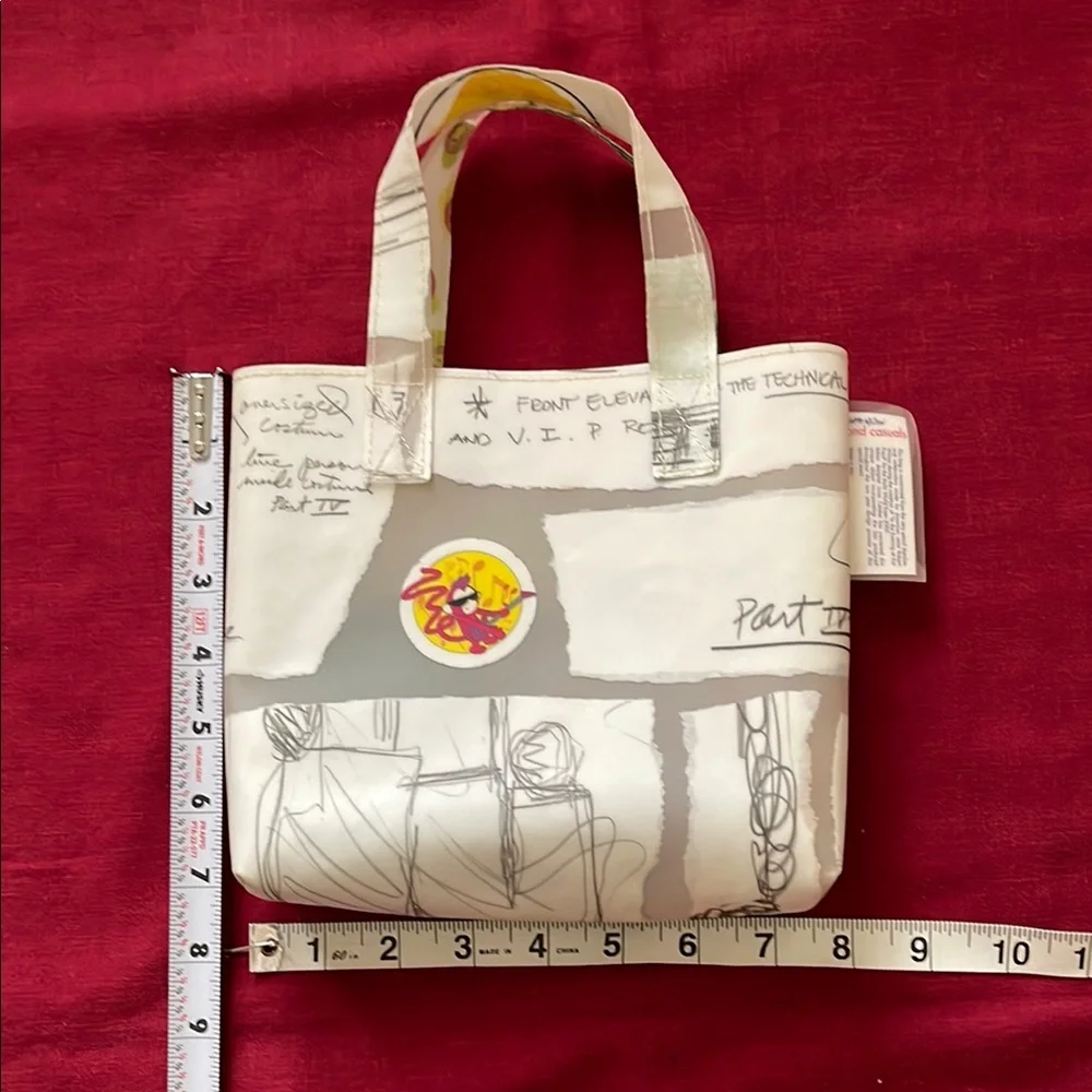 Robert Wilson Small Gray and White Tote Bag - Picture 1 of 7